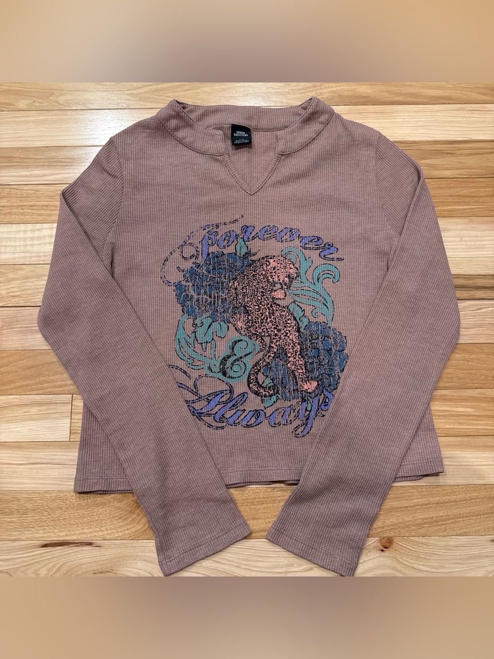 Urban Outfitters Waffle Knit V-Neck Pullover